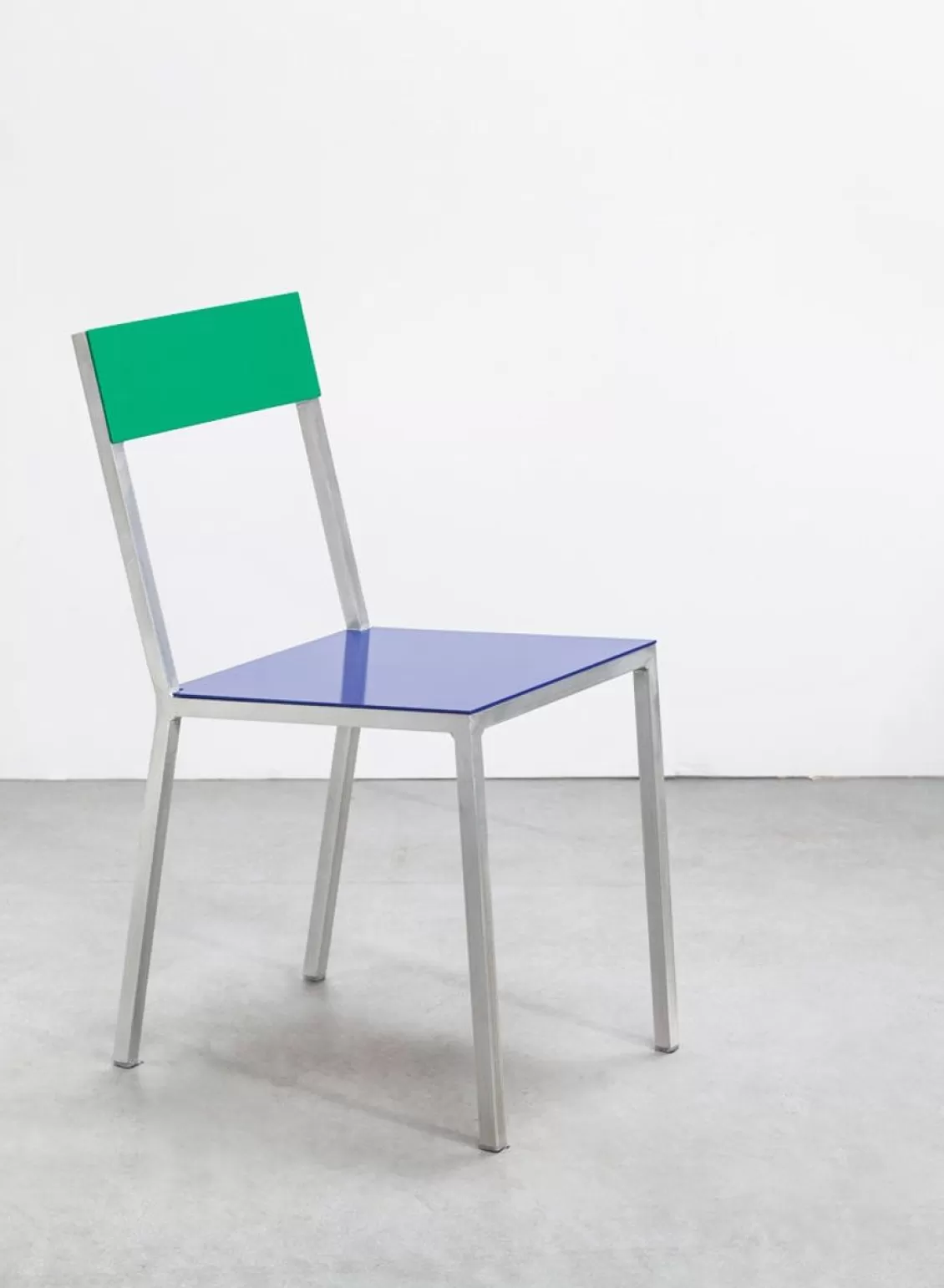 SUSAN BIJL Alu Chair, Dark Blue Seat, Green Back - Muller Van Severen Cheap