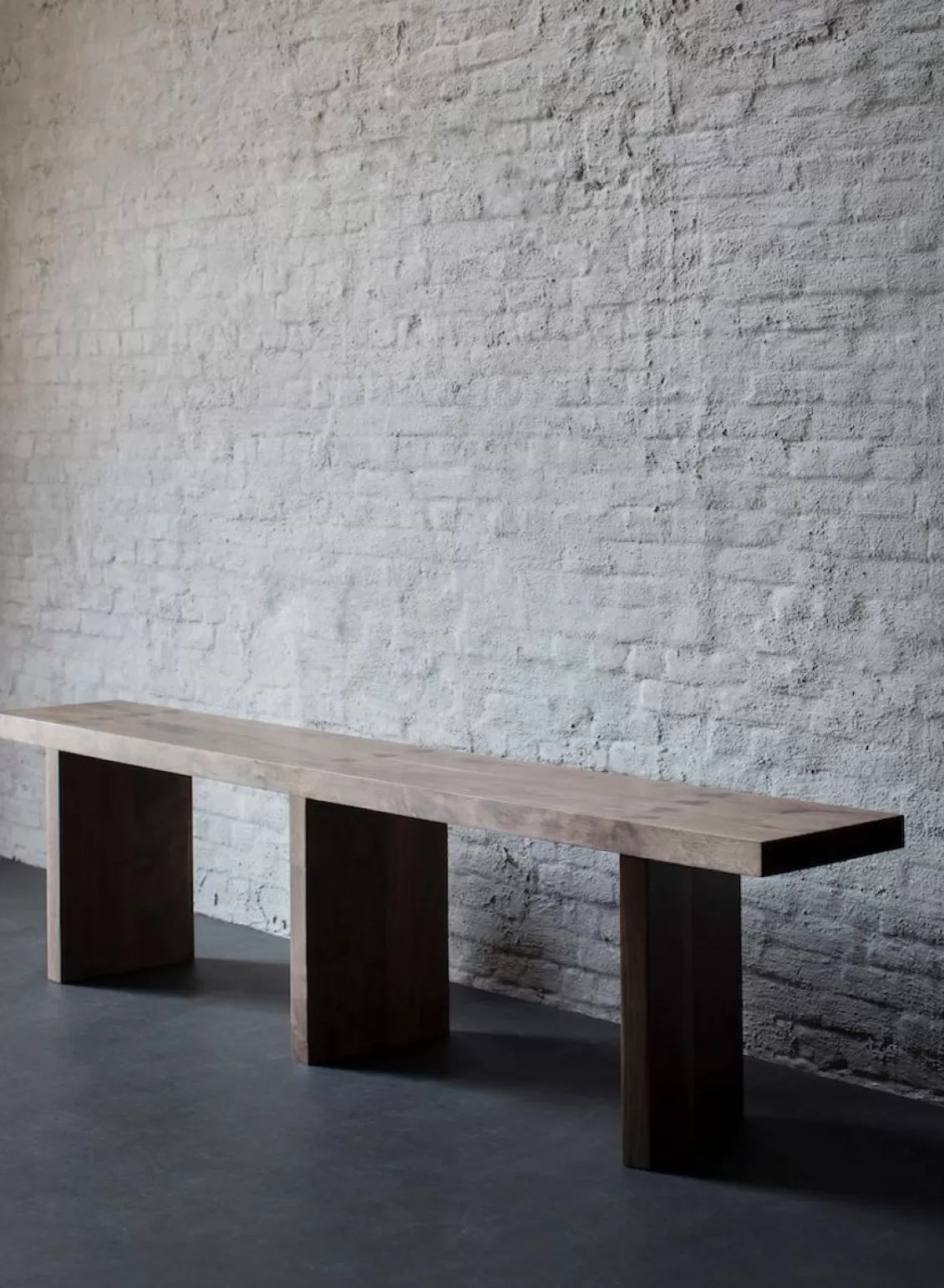 SUSAN BIJL Bench Walnut Solid, Large - Atelier 365 New