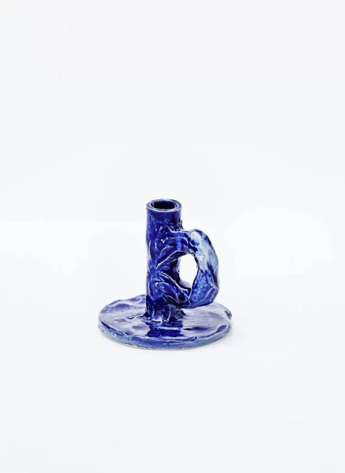 SUSAN BIJL Studio Candlestick In Dark Blue - Niko June New