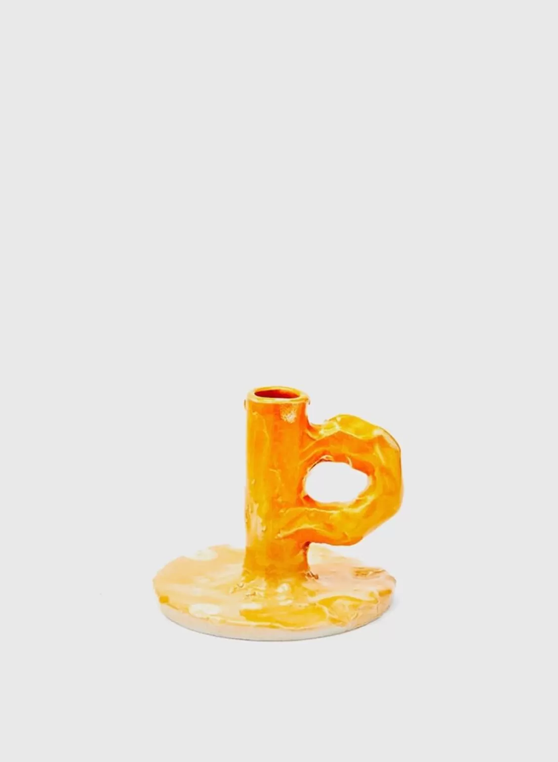 SUSAN BIJL Studio Candlestick In Orange - Niko June Clearance