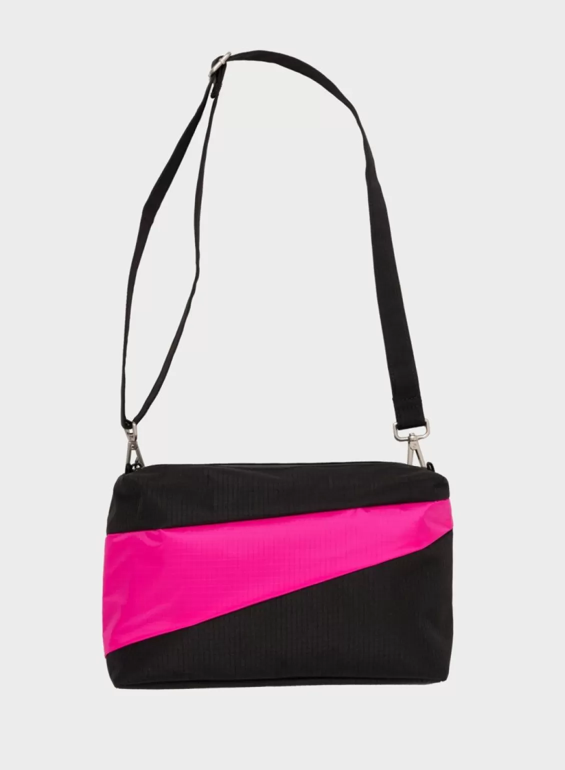 SUSAN BIJL The New Bum Bag Black & Pretty Pink Medium Sale