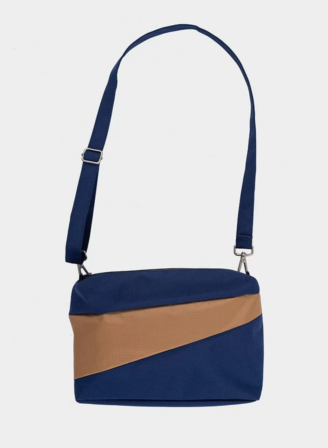 SUSAN BIJL The New Bum Bag Navy & Camel Medium Best Sale