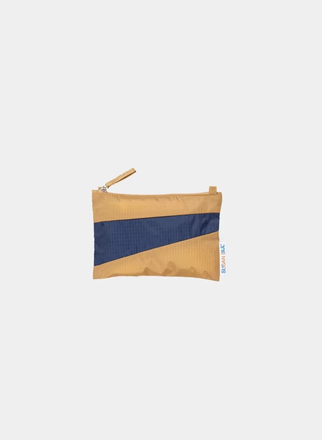 SUSAN BIJL The New Pouch Camel & Navy Small New