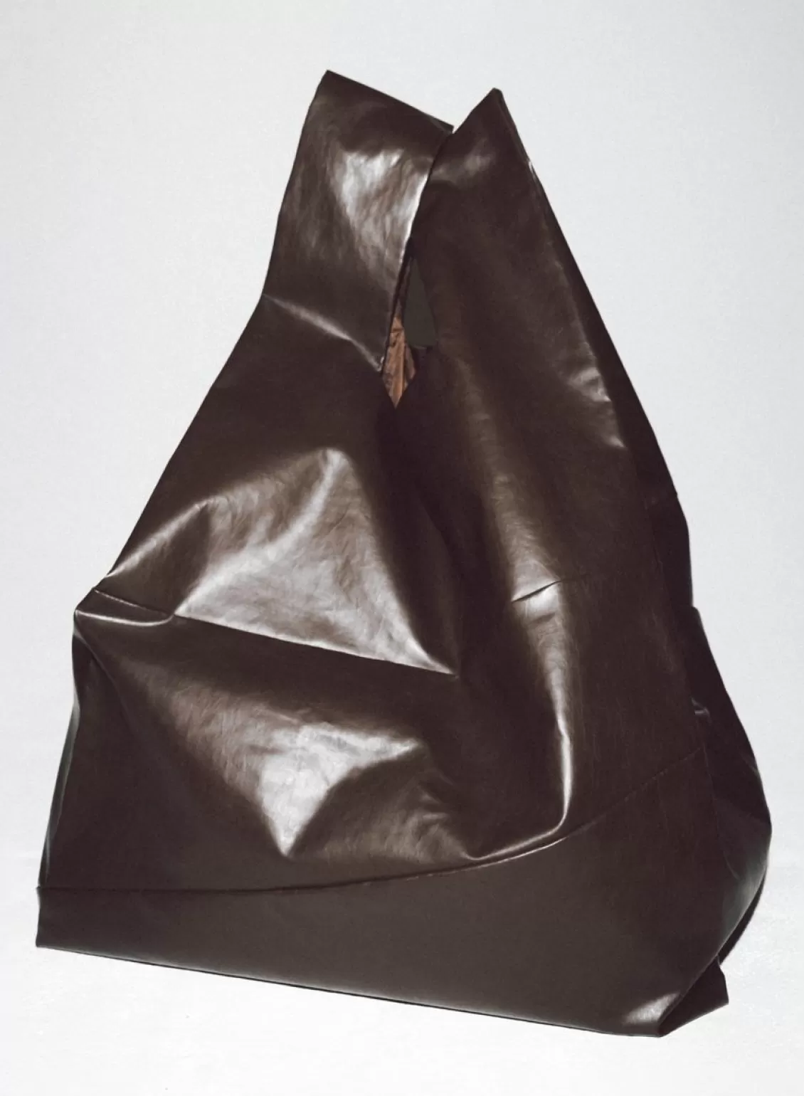 SUSAN BIJL The New Shopping Bag Large, Oil Dark Brown Flash Sale
