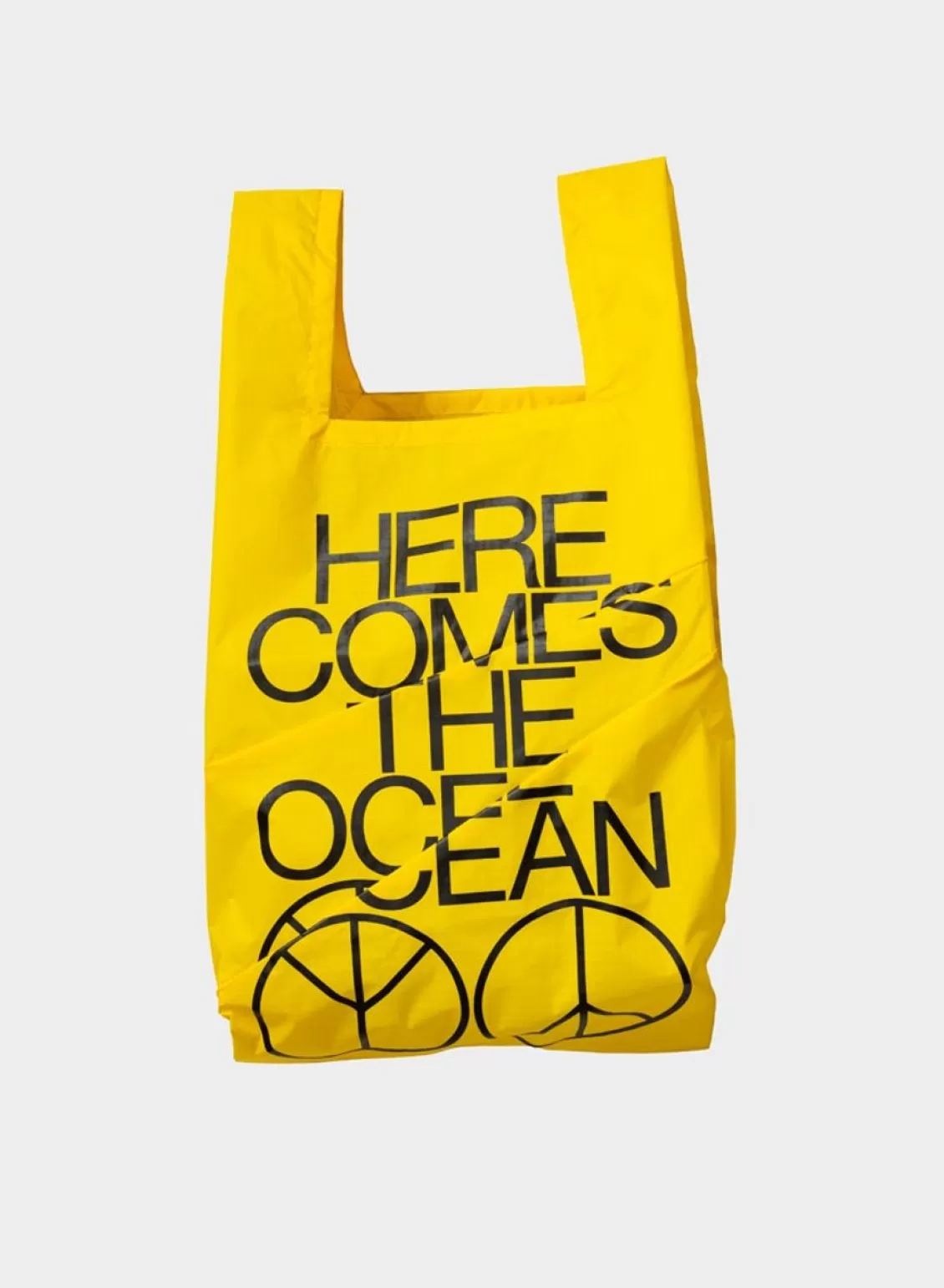 SUSAN BIJL The New Shopping Bag Ocean Tv Yellow Medium Best Sale